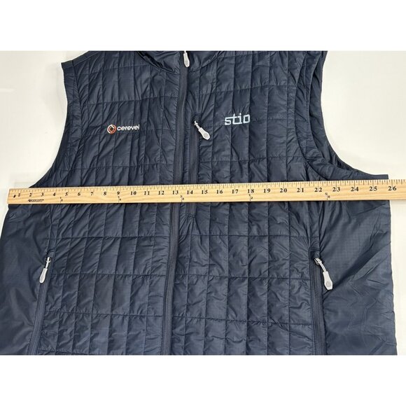 Stio Azura Insulated Puffer Vest Men’s XXL Blue Primaloft *Logo* Zip NWT Quilted - Picture 14 of 16